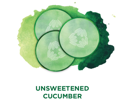 Unsweetened cucumber Bevi Cooler water flavor