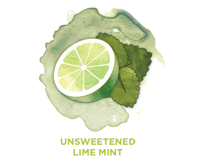 Unsweetened lime mint Bevi Cooler water flavor