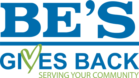 be's gives back logo